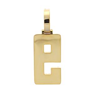 Colgante Personalizado con Letra del Alfabeto, Corte Diamante VVS1, Plata de Ley 925, Colgantes de Lujo Estilo Hip Hop, Chapado en Oro - Product Image 6