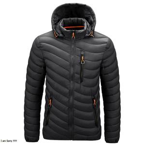 เสื้อแจ็กเก็ตขนเป็ดมีฮู้ดสำหรับผู้ชายเสื้อโค้ทขนเป็ดสไตล์สตรีทแวร์กันน้ำ - Product Image 3