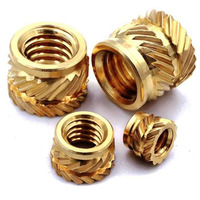 Brass Threaded Knurling Inserts M3 M4 M5 for Plastic Injection Molding OEM Custom Insert Manufacturer