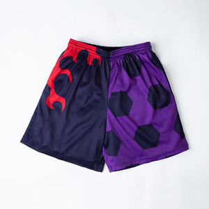 Pantalones cortos de baloncesto totalmente sublimación de diseño personalizado, cintura elástica cómoda, ropa deportiva elegante para Tallas grandes - Product Image 2