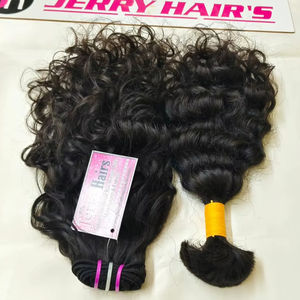 ผมแท้จากวัดอินเดียใต้ แบบถักเปีย 100% ผมเวอร์จินเรมี่ ไม่ผ่านการแปรรูป ความยาว 10-32 นิ้ว แบบเย็บสองชั้นด้วยเครื่องจักร จากเมืองเชนี - Product Image 2