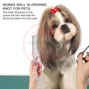 <b>Dogs</b> Curved Comb Stainless Steel Grooming <b>Tool</b>\<b>Dogs</b> Anti-Slip Comfort Grip Handle Combs <b>for</b> <b>Dogs</b> and Cats - Product Image 3