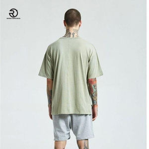 Venta al por mayor de peso pesado Camiseta en blanco Oversize Distress Camiseta Unisex Box T shirt Custom Distressed Oversized Men T Shirts - Product Image 3