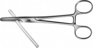 Manual <b>Tubing</b> Clamp Straight Heavy Pattern <b>Stainless</b> <b>Steel</b> Surgical Clamp Reusable Instrument with Serrated Jaws Long Ratchet - Product Image 4