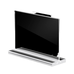 11x18 inch rõ ràng Acrylic dấu hiệu đứng xách tay Máy tính để bàn nhựa hiển thị tập tin Giá xoay cho công nhân giáo viên trình đơn trình bày - Product Image 1
