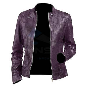 Ladies Casual Biker <b>Leather</b> <b>Jacket</b> Real Lambskin <b>Leather</b> Motorcycle <b>Jacket</b> Stylish <b>Moto</b> and Casual Outerwear for <b>Women</b> - Product Image 3