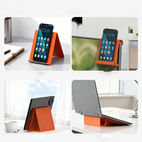 Soporte Plegable Minimalista de Silicona Suave para Teléfono Celular, Soporte Portátil Creativo y Flexible para Escritorio, Universal para Laptop, Móvil y Automóvil