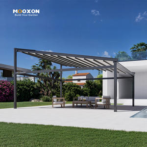 Auvent rétractable imperméable résistant aux UV pare-soleil extérieur avec commande motorisée ou manuelle <span class=keywords><strong>pour</strong></span> patio jardin balcon - Product Image 3