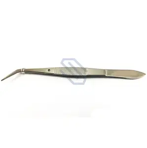 Pinzas de férula de 12 cm, instrumentos quirúrgicos de acero inoxidable dentado