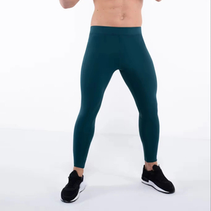Nuevo Producto en Oferta, Pantalones de Yoga Ajustados para Hombre, Leggings Deportivos de Compresión para Correr, Fitness, Algodón/Fibra de Bambú - Product Image 1