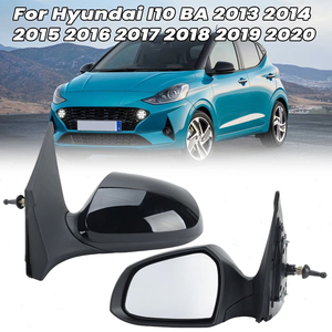 Specchietto Retrovisore per <span class=keywords><strong>Hyundai</strong></span> <span class=keywords><strong>I10</strong></span> BA 2013-2020, Nero, Ripiegabile Manualmente, Accessori Auto - Product Image 1