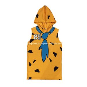 Custom Sublimated Blue Flag American Football Sleeveless Sports Jersey School Teams Youth Practice Competition Uniform <b>Shirts</b> - Product Image 2