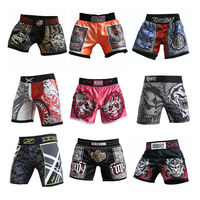 Service OEM en gros, shorts de compression personnalisés en toile de coton/élasthanne, solides, décontractés, pour UFC, kickboxing, MMA, sublimation personnalisée pour hommes