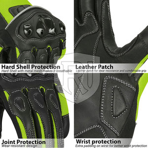 ถุงมือมอเตอร์ไซด์หนังระบายอากาศได้ดีสำหรับแข่งถุงมือขี่มอเตอร์ไซค์สไตล์ใหม่ออกแบบได้ตามต้องการ - Product Image 4