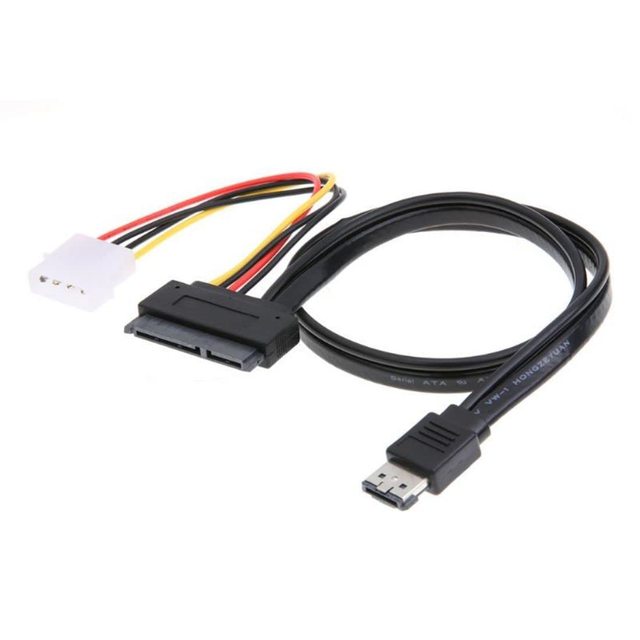 50cm ESATAp Power ESATA Combo to SATA 22pin & IDE 4pin 5V 12V Data Cable for 3.5 Inch, 2.5 Inch Hard Disk