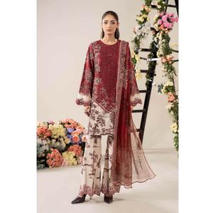 ชุดเดรส farshi ผ้าวิสคอสแบบดั้งเดิมชุดเดรสชาวปากีสถานชุดแต่งงานสไตล์อินเดียชุดแต่งกายสำหรับงานเลี้ยง - Product Image 5