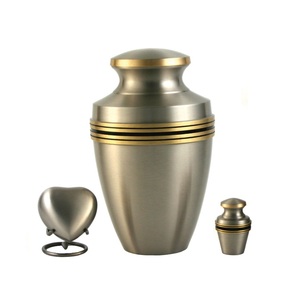 Pewter Finished Brass Cremation <b>Pet</b> <b>Urn</b> Set of 4 Funeral Supplies Brass Keepsake <b>Urns</b> for <b>Pet</b> Ashes With Customized - Product Image 5