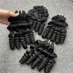 Extensiones de cabello virgen 100% de alta calidad, venta al por mayor, trama hinchable, rizado, gran Stock, Color claro, cabello crudo vietnamita - Product Image 4