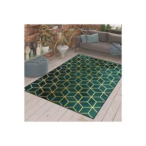 Alfombra impresa en 3D de panal verde esmeralda de alta calidad, cuadrada Rectangular de poliéster hecha a mano para uso en el dormitorio para adolescentes - Product Image 4