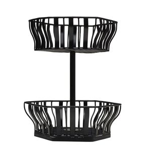 Cesta de Frutas Metálica para Almacenamiento en la Encimera de la Cocina con Diseño Decorativo para Espacios de Comedor Modernos - Product Image 3