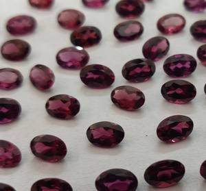 พลอยโกเมนโรโดไลต์สีชมพูธรรมชาติทรงรีขนาด4x6มม. พลอยโกเมนแบบหลวมสีชมพู - Product Image 3