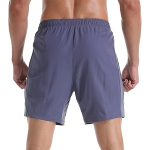 Vente en gros de shorts de sport pour hommes de style de rue imprimé sur mesure 100% polyester short de sport d'été à motif solide - Product Image 3