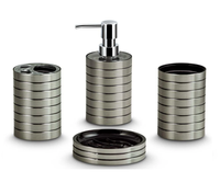 Ensemble d'accessoires de salle de bain en acier au design classique pour la maison et l'hôtel, couleur personnalisable, haute qualité