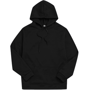 Pull-over à capuche oversize tendance unisexe avec impression numérique en polaire lourde brodée et logo personnalisé pour l'hiver - Product Image 1