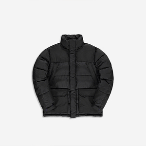 Vente en gros Veste matelassée à capuche personnalisable Manteaux de créateurs de mode pour hommes, décoration avec bouton zippé, remplissage en coton grande taille OEM - Product Image 4