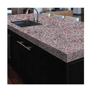 Meilleures dalles de granit rose rose naturel Carrelages de sol extérieur poli moderne Grande dalle Forme de pierre - Product Image 4