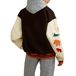 Chaquetas Varsity de Béisbol para Mujer al por Mayor, Color Personalizado, 100% Lana, Manga Larga, Diseño Impreso, Talla Grande, Resistentes al Viento - Product Image 2