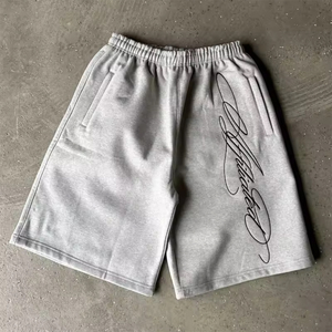 Wholesale Eco Friendly 100% Cotton Fleece Hot <b>Shorts</b> for <b>Men</b> Casual Fashion Gym Workout Sweat <b>Shorts</b> Custom Logo OEM - Product Image 5