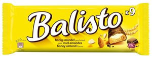 Balisto Milk Chocolate <b>Biscuit</b> Bar Honey Almond Solid Chocolate Candy Bulk Snack 20 x 37g - Product Image 3