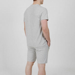 Conjuntos de pantalones cortos informales de verano personalizados para hombre, camiseta de manga corta + Pantalones cortos, conjunto de chándal sólido para hombre, ropa de marca para hombre, conjuntos de 2 piezas - Product Image 2