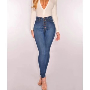 กางเกงยีนส์เข้ารูปแบบปรับแต่งกางเกงของผู้หญิงกางเกงผ้าฝ้ายออร์แกนิคระบายอากาศกางเกงลำลองดีไซน์ยอดนิยม - Product Image 2