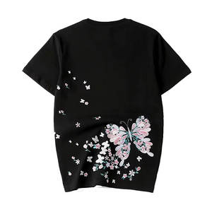 เสื้อยืดปักลายตามสั่ง โลโก้ส่วนตัว เสื้อผ้าฝ้าย สไตล์ทันสมัย สวมใส่สบาย เสื้อผ้าแนวสตรีท - Product Image 3