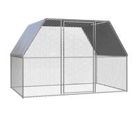 Cage à volaille poulailler 3x2x2 m cadre métallique de haute qualité Cage pour animaux facile à assembler tailles personnalisées Des Champs CGT09