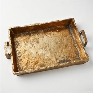 EliteGlow Premium Bandeja DE SERVICIO DE ALUMINIO Lujo Superficie ancha Sofisticado Borde Detalle para entretenimiento sofisticado - Product Image 1