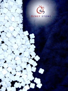 หินอัญมณีทรงหลวม4ใบเซรามิกสีขาวสำหรับทำเครื่องประดับ16x16 6x6 - Product Image 2