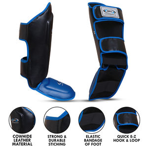 Protège-tibias de compétition sur mesure en gros Protège-tibias imprimés avec logo personnalisé Entraînement professionnel Muay Thai Kick Boxing Protège-tibias - Product Image 2