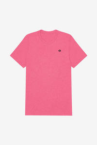 Camiseta de Cuello Redondo de Algodón Rosa para Hombre, Manga Corta, Lisa, Ligera, Ideal para Desarrollo de Marca, Agentes de Suministro y Compradores al por Mayor - Product Image 4