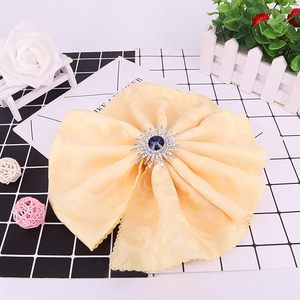 Antique & Gorgeous <b>Sunflower</b> Shaped Napkin <b>Ring</b> With Metal & Blue Crystal Napkin <b>Ring</b> for Parties Dinner & New Year - Product Image 4