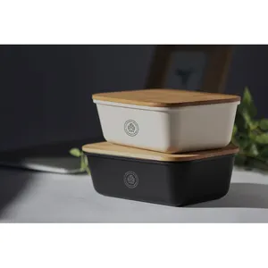 Boîte à lunch personnalisée en bambou PP, produit de merchandising écologique - Product Image 3