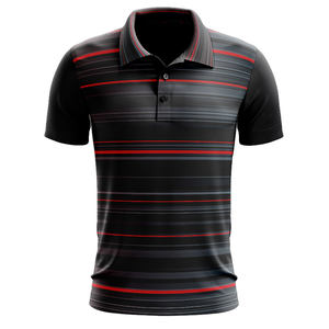 All Print Summer Fashion Elastic Short Sleeve Men's for Polo T-Shirt Casual Breathable Quick Dry Jersey Material Casual Golf Jer - Product Image 1