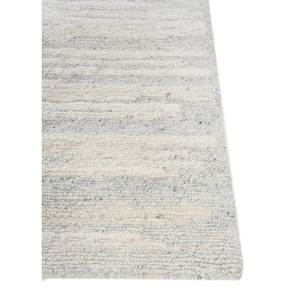 Alfombra Aprezo de Lana y Seda Color Marfil, Anudada a Mano, con Patrón Abstracto, para Sala de Estar, Rectangular, para Pasillo, Modelo Siws-08 - Product Image 4