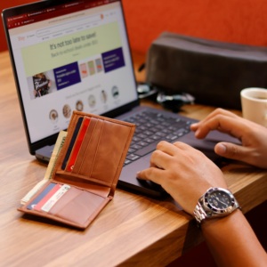 Portefeuille porte-cartes en cuir véritable unisexe de qualité supérieure, minimaliste, blocage RFID, fermeture courte, durable, adapté aux voyages, pour hommes - Product Image 4