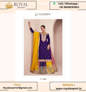 Nouveau catalogue de costumes Gulbaug Eid Wear Premium Silk Gharara Collection - Product Image 6