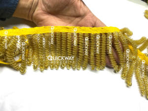 Gold Bouillon <b>Fringe</b> <b>Trim</b> Metallic Rayon Tassel for Vestments, Epaulettes Decorative Luxury Braid - Product Image 5