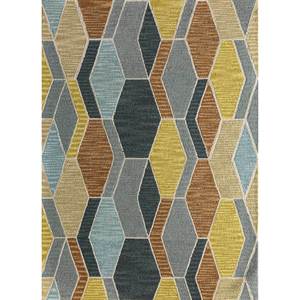 Alfombra de Lana y Viscosa con Diseño Geométrico para Pasillo, Rectangular de 4m, Grosor de 10mm, Modelo ZA Tla-4082 de Jaipur Rugs, Hecha a Mano - Product Image 1