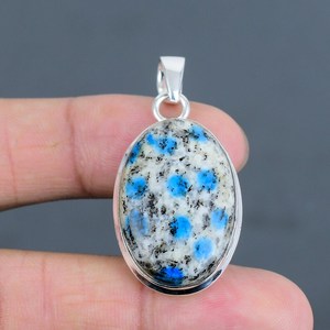 Jaspe K2 Natural de calidad superior, colgante de diseñador Chapado en plata de ley 925 sólida, fabricación de joyería al por mayor para mujer - Product Image 5